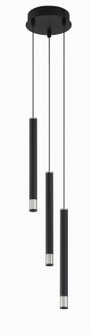 Wand LED Pendant in Coal And Brushed Nickel (42|P5400-691-L)