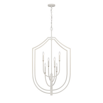 Continuance Six Light Pendant in White Coral (45|82016/6)