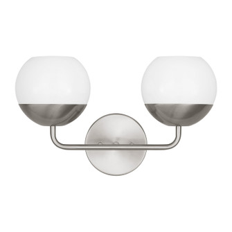 Alvin Two Light Bath Vanity in Brushed Nickel (454|4468102-962)