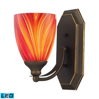 Mix-N-Match LED Vanity Lamp in Aged Bronze (45|570-1B-M-LED)