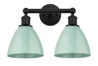 Edison Two Light Bath Vanity in Matte Black (405|616-2W-BK-MBD-75-SF)