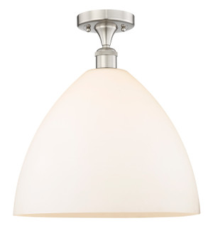 Edison One Light Semi-Flush Mount in Brushed Satin Nickel (405|616-1F-SN-GBD-161)