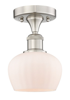 Edison One Light Semi-Flush Mount in Brushed Satin Nickel (405|616-1F-SN-G91)