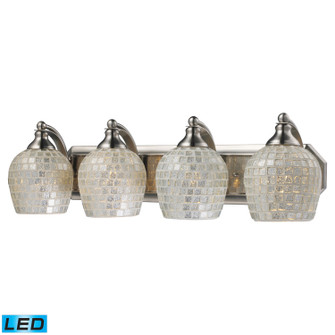 Mix-N-Match LED Vanity Lamp in Satin Nickel (45|570-4N-SLV-LED)