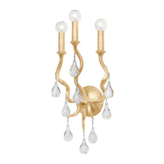 Aveline Three Light Wall Sconce in Gold Leaf (68|414-03-GL)