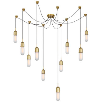 Junio LED Pendant in Hand-Rubbed Antique Brass (268|TOB 5645HAB-FG-10)