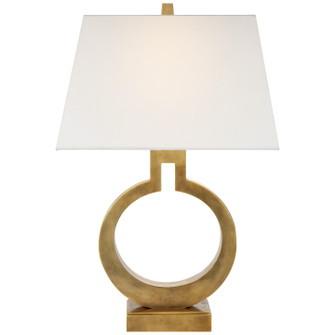 Ring One Light Table Lamp in Antique-Burnished Brass (268|CHA 8969AB-L) Ring One Light Table Lamp in Antique-Burnished Brass (268|CHA 8969AB-L)