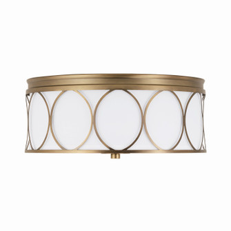 Rylann Three Light Flush Mount in Aged Brass (65|225131AD-683)