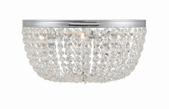 Nola Five Light Flush Mount in Polished Chrome (60|NOL-320-CH-CL-MWP)