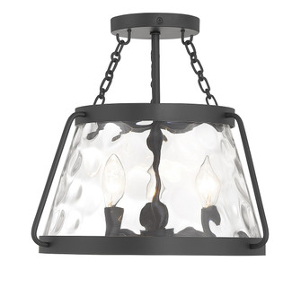 Crawford Three Light Semi-Flush Mount in Matte Black (51|6-1802-3-89)