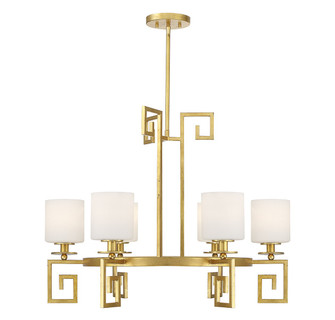 Quatrain Six Light Chandelier in True Gold (51|1-2304-6-260)