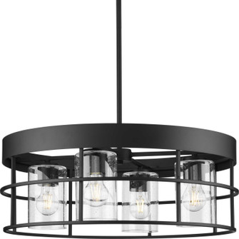 Burgess Four Light Chandelier in Matte Black (54|P400311-31M)