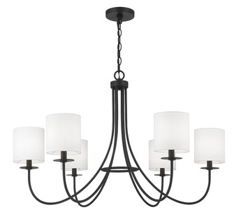 Six Light Chandelier in Matte Black (446|M100117MBK)