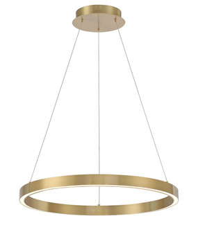 Lunar LED Pendant in Aged Brass (90|752442)