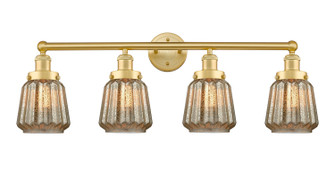 Edison Four Light Bath Vanity in Satin Gold (405|616-4W-SG-G146)