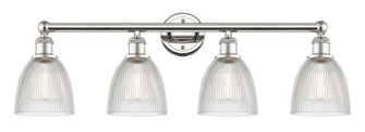 Edison Four Light Bath Vanity in Polished Nickel (405|616-4W-PN-G382)