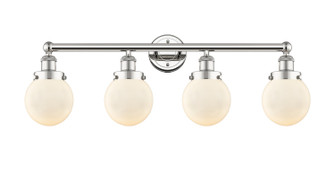 Edison Four Light Bath Vanity in Polished Nickel (405|616-4W-PN-G201-6)