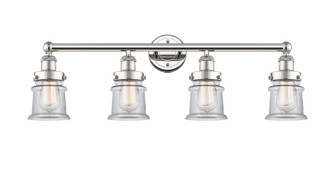 Edison Four Light Bath Vanity in Polished Nickel (405|616-4W-PN-G182S)