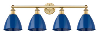 Downtown Urban Four Light Bath Vanity in Brushed Brass (405|616-4W-BB-MBD-75-BL)