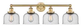 Edison Four Light Bath Vanity in Brushed Brass (405|616-4W-BB-G74)