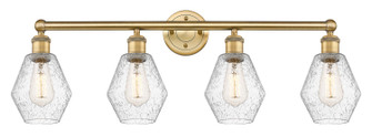 Edison Four Light Bath Vanity in Brushed Brass (405|616-4W-BB-G654-6)