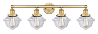 Edison Four Light Bath Vanity in Brushed Brass (405|616-4W-BB-G532)