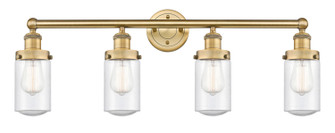 Edison Four Light Bath Vanity in Brushed Brass (405|616-4W-BB-G314)