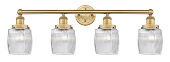 Edison Four Light Bath Vanity in Brushed Brass (405|616-4W-BB-G302)