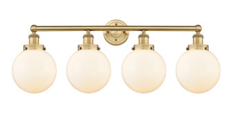 Edison Four Light Bath Vanity in Brushed Brass (405|616-4W-BB-G201-8)