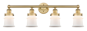 Edison Four Light Bath Vanity in Brushed Brass (405|616-4W-BB-G181S)