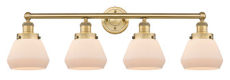 Edison Four Light Bath Vanity in Brushed Brass (405|616-4W-BB-G171)