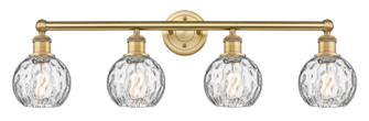 Edison Four Light Bath Vanity in Brushed Brass (405|616-4W-BB-G1215-6)