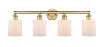 Edison Four Light Bath Vanity in Brushed Brass (405|616-4W-BB-G111)