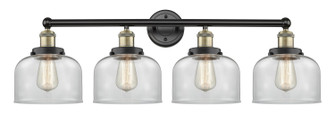 Edison Four Light Bath Vanity in Black Antique Brass (405|616-4W-BAB-G72)