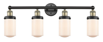 Edison Four Light Bath Vanity in Black Antique Brass (405|616-4W-BAB-G311)