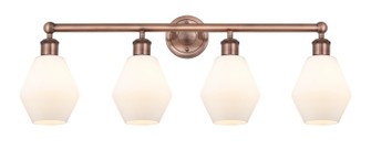 Edison Four Light Bath Vanity in Antique Copper (405|616-4W-AC-G651-6)