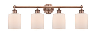 Edison Four Light Bath Vanity in Antique Copper (405|616-4W-AC-G111)