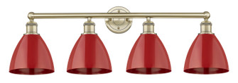 Edison Four Light Bath Vanity in Antique Brass (405|616-4W-AB-MBD-75-RD)