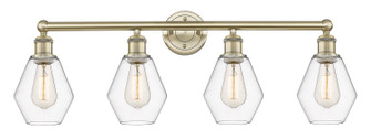 Edison Four Light Bath Vanity in Antique Brass (405|616-4W-AB-G652-6)