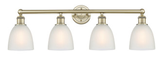 Edison Four Light Bath Vanity in Antique Brass (405|616-4W-AB-G381)