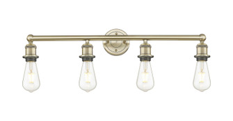 Downtown Urban Four Light Bath Vanity in Antique Brass (405|616-4W-AB)