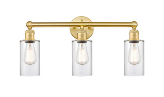 Edison Three Light Bath Vanity in Satin Gold (405|616-3W-SG-G802)