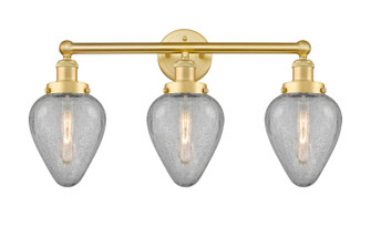 Edison Three Light Bath Vanity in Satin Gold (405|616-3W-SG-G165)