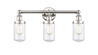 Edison Three Light Bath Vanity in Polished Nickel (405|616-3W-PN-G312)