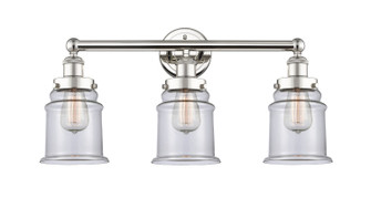 Edison Three Light Bath Vanity in Polished Nickel (405|616-3W-PN-G182)