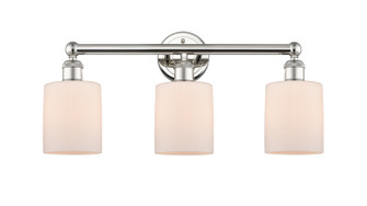 Edison Three Light Bath Vanity in Polished Nickel (405|616-3W-PN-G111)