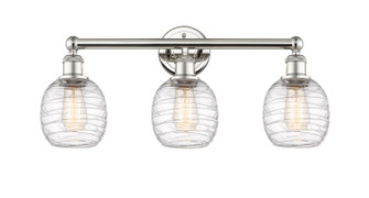 Edison Three Light Bath Vanity in Polished Nickel (405|616-3W-PN-G1013)