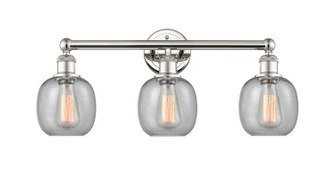 Edison Three Light Bath Vanity in Polished Nickel (405|616-3W-PN-G104)