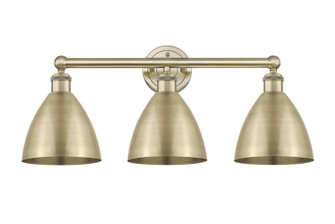 Edison Three Light Bath Vanity in Antique Brass (405|616-3W-AB-MBD-75-AB)