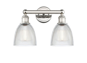 Edison Two Light Bath Vanity in Polished Nickel (405|616-2W-PN-G382)